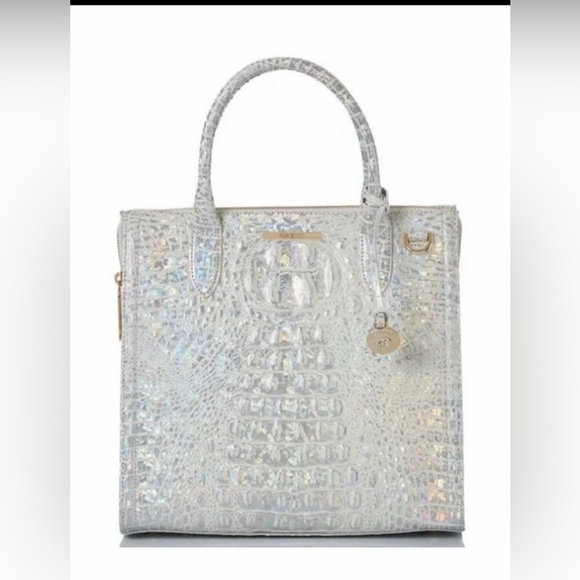 Brahmin Handbags - Brahmin Iridescent Caroline Satchel Embossed Tote Bag